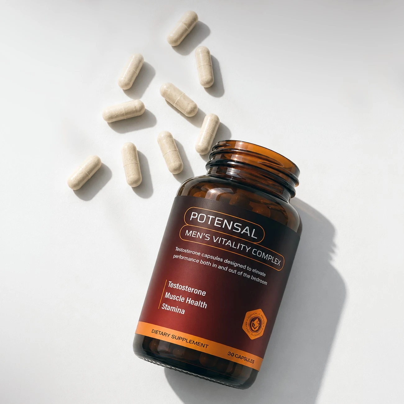 Potensal men’s vitality complex bottle with capsules